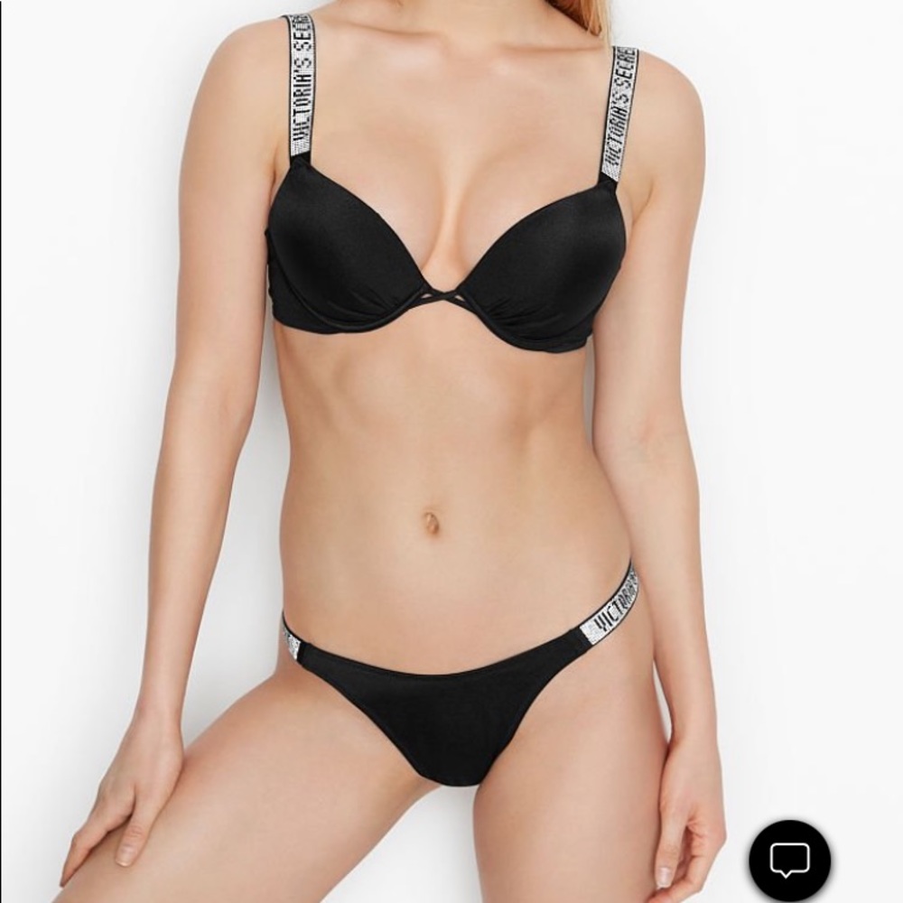 NWT Victoria’s Secret Shine Strap Laguna Thong